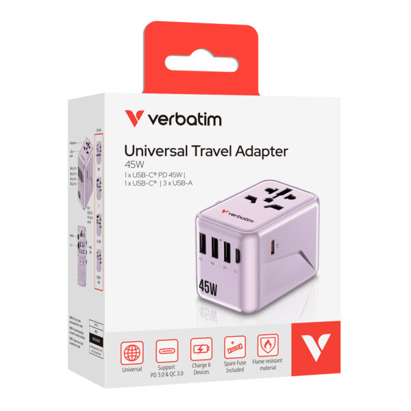 5 Port 45W Universal Travel Adapter (UTA-08) - Image 2