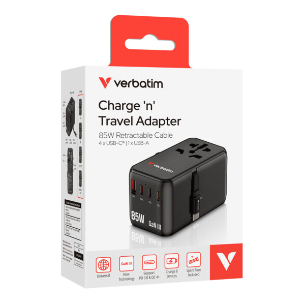 Charge 'n' Travel Adapter 85W Retractable Cable (CNT-02) - Image 8