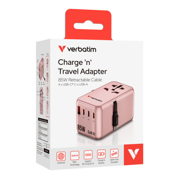 Charge 'n' Travel Adapter 85W Retractable Cable (CNT-02) - Image 6