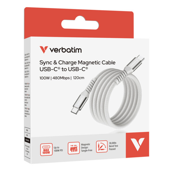Sync & Charge 100W Magnetic Cable USB-C to USB-C (SCC2-CCM100) - Image 4