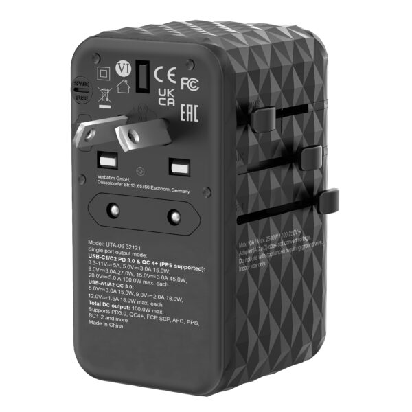 GaN III 100W Universal Travel Adapter (UTA-06) - Image 11
