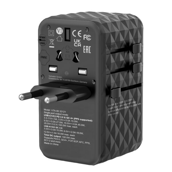 GaN III 100W Universal Travel Adapter (UTA-06) - Image 9