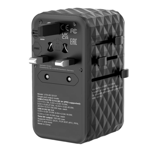 GaN III 100W Universal Travel Adapter (UTA-06) - Image 8