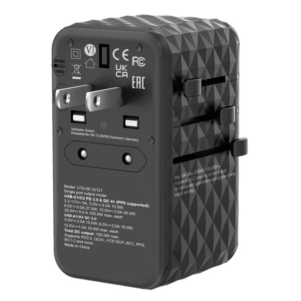 GaN III 100W Universal Travel Adapter (UTA-06) - Image 7