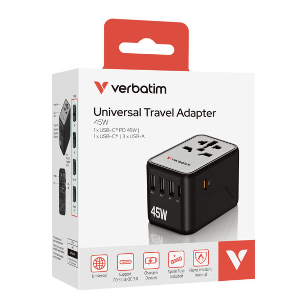 5 Port 45W Universal Travel Adapter (UTA-08) - Image 14