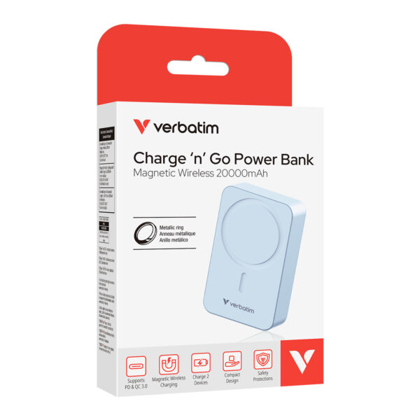 Charge 'n' Go 20000mAh Magnetic Wireless Power Bank (WPB20) - Image 4