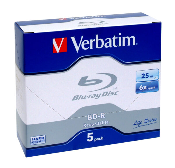 BD-R 6X 25GB (5 Pack Jewel Case)