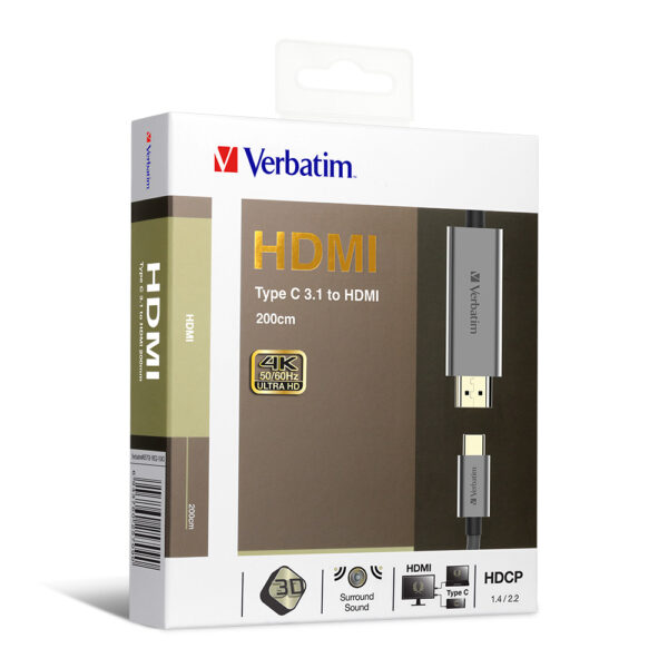 Type C 3.1 to HDMI 4K Cable (200cm) - Image 3