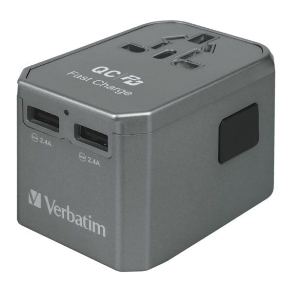 4 Port 45W PD & QC Universal Travel Adapter - Image 3