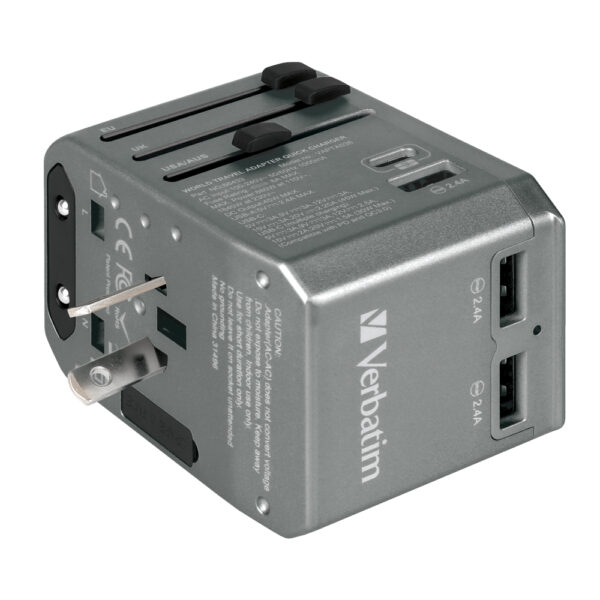 4 Port 45W PD & QC Universal Travel Adapter - Image 7