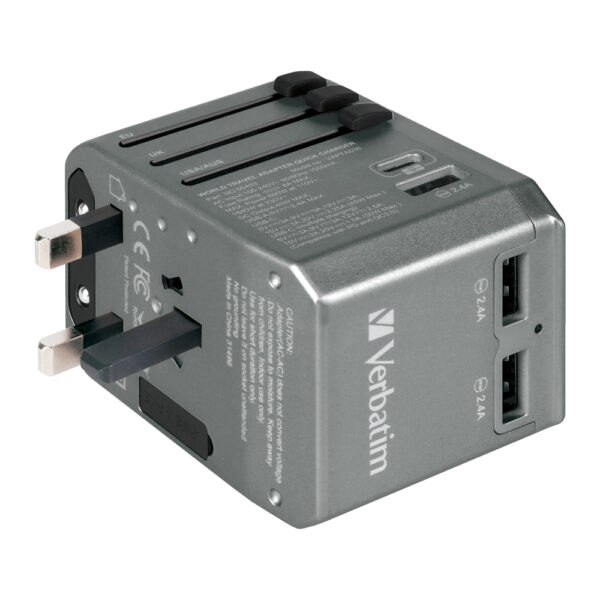 4 Port 45W PD & QC Universal Travel Adapter - Image 6