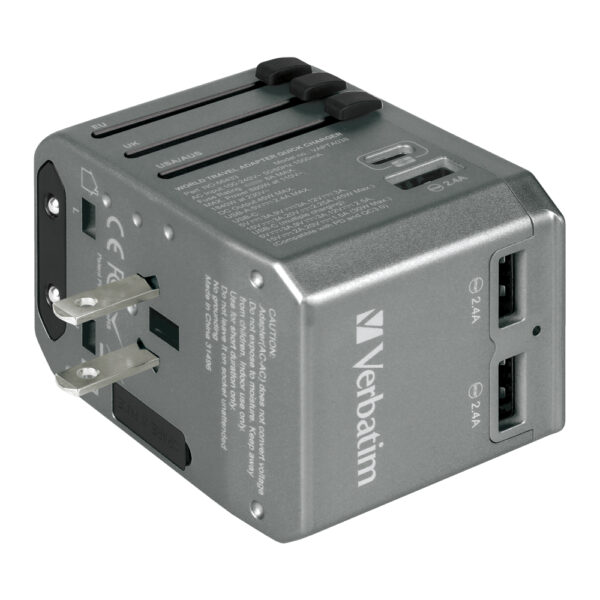 4 Port 45W PD & QC Universal Travel Adapter - Image 5