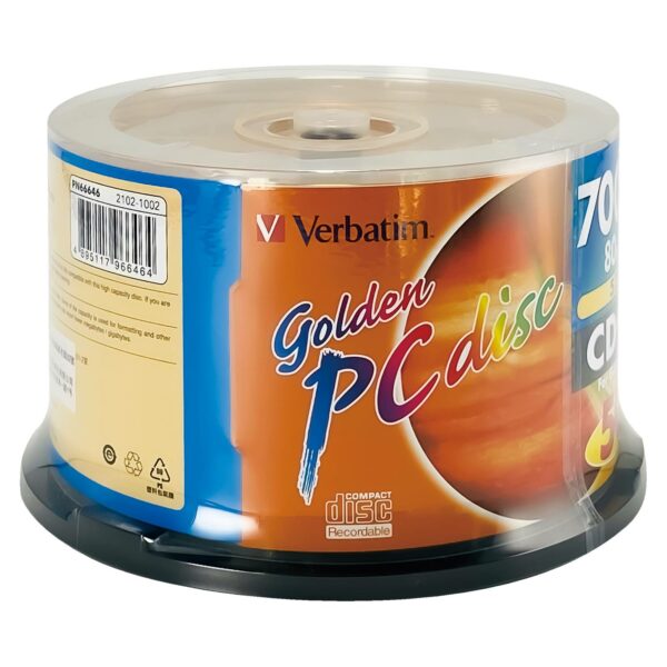 CD-R 700MB 52X Golden PC 50pk Spindle - 图片 2