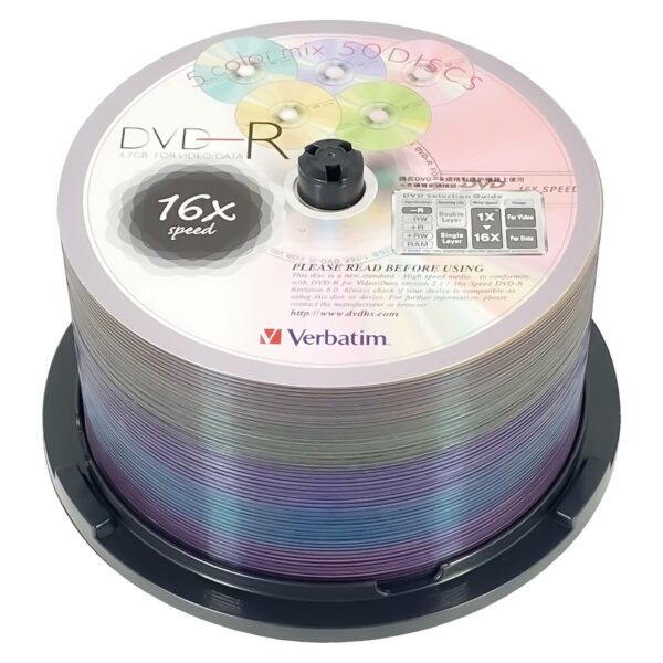 DVD-R 4.7GB 16X SAKURA COLOR 50pk Spindle - Image 2