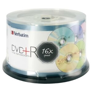 DVD+R 4.7GB 16X SAKURA Color 50PK Spindle