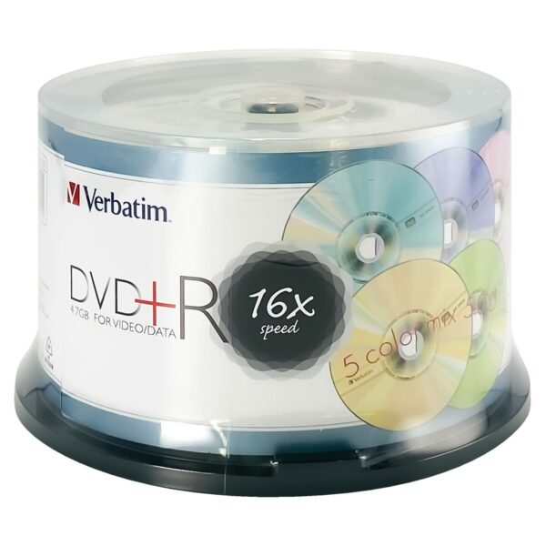 DVD+R 4.7GB 16X SAKURA Color 50PK Spindle