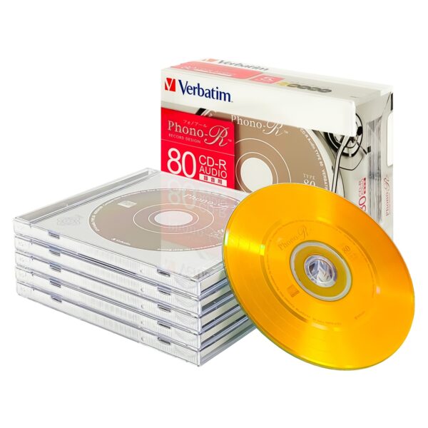 CD-R AUDIO 80min Phone-R 5 Colors 5pk Jewel Case - Image 3
