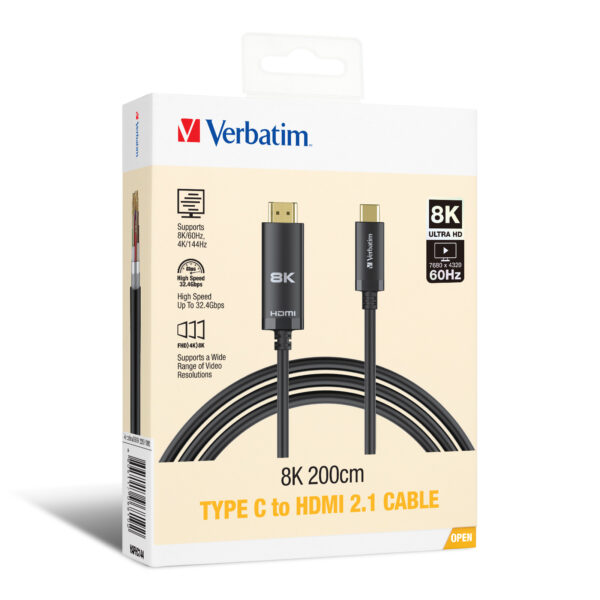 8K Type C to HDMI 2.1 Cable (200cm) - Image 6