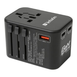 3 Port 65W PD 3.0 & QC 3.0 GaN Universal Travel Adaptor