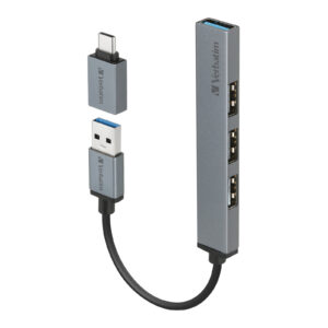4-in-1 USB 3.2 Gen 1 Hub with Type C Adaptor