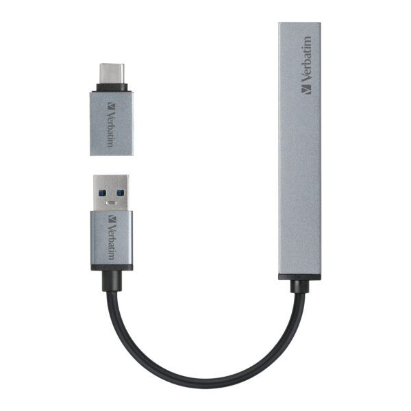 4-in-1 USB 3.2 Gen 1 Hub with Type C Adaptor - 图片 4