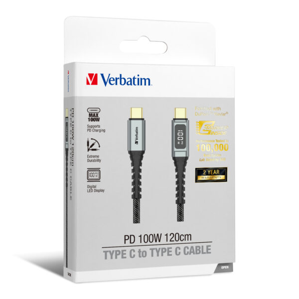 PD 100W Type C to Type C Cable (120cm) - Image 6