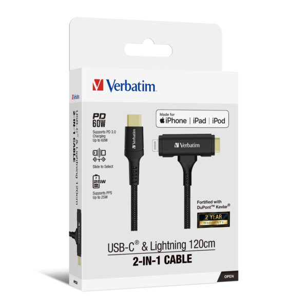 USB-C & Lightning 2-in-1 Cable (120cm) - Image 6