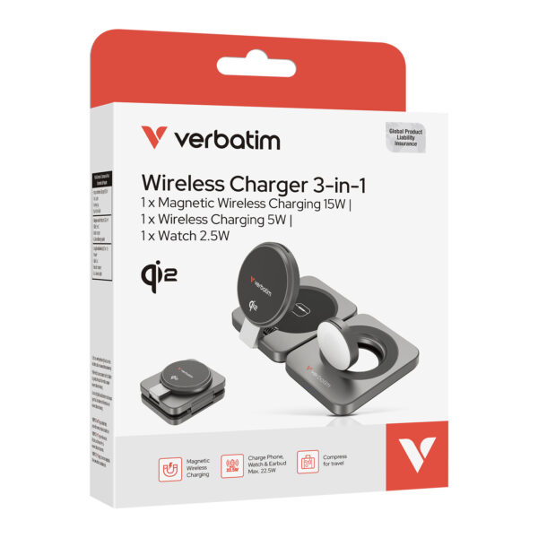 3-in-1 Qi2 Wireless Charger (WCDQi201) - Image 8