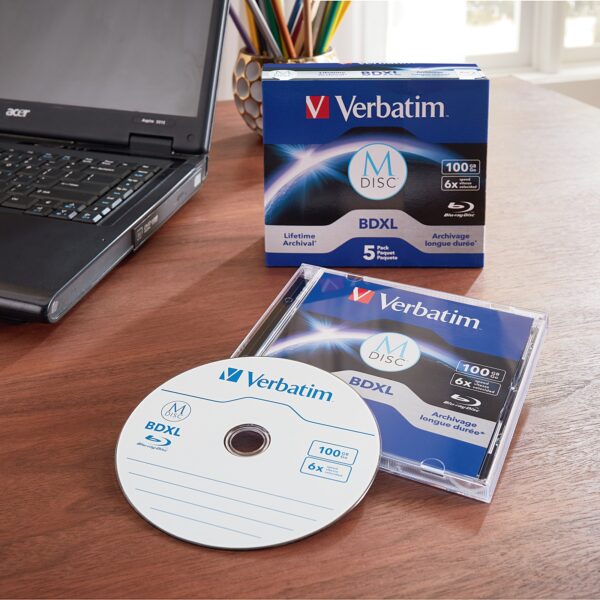 M-Disc BDXL 100GB  4X Branded 5pk Jewel Case in Retail Box - Image 4
