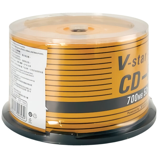 V-star CD-R 52X 700MB (50 Pack Spindle) - 图片 2