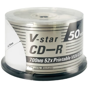 V-star CD-R 52X 700MB (50 Pack Spindle)