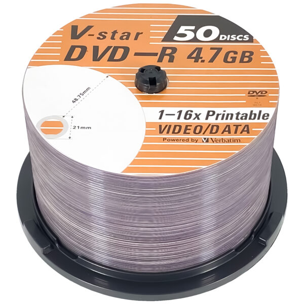 V-star DVD-R 16X 4.7GB (50 Pack Spindle) - Image 2