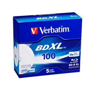 BD-R XL 4X 100GB Wide Inkjet Printable (5 Pack Jewel Case)